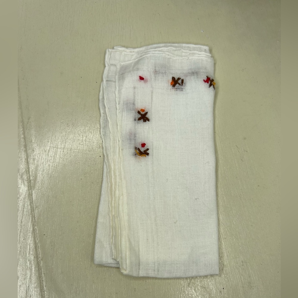 Vintage 1940’s Embroidered Hankie/handkerchief